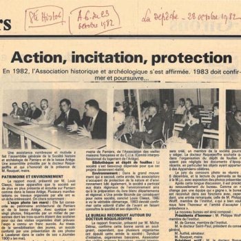 Panorama des actions menées depuis 1979